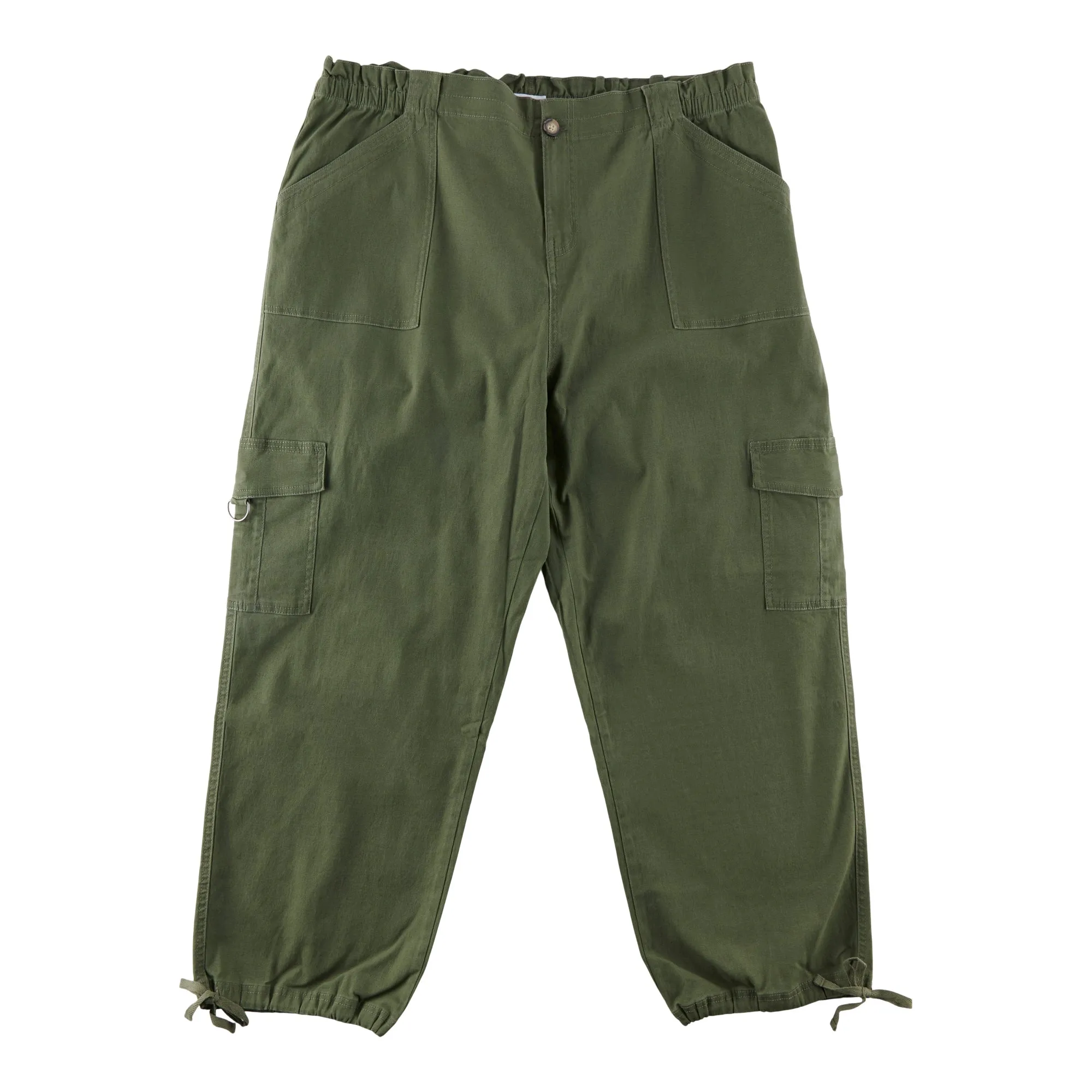 mySTYLE Women's Plus Cargo Twill Joggers