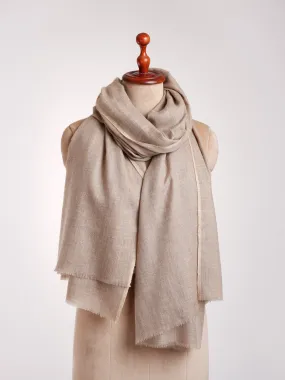 Natural Grey Corporate Baddie Pashmina Neck Wrap