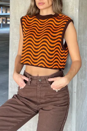 Nela Cropped Sweater Vest
