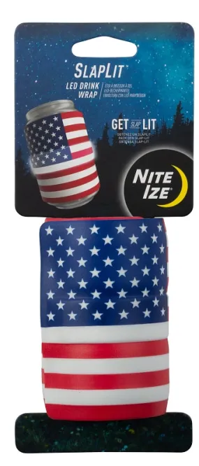 Nite Ize SlapLit SLDW-USA-R3 LED Drink Wrap, Rubber :CD: QUANTITY: 1
