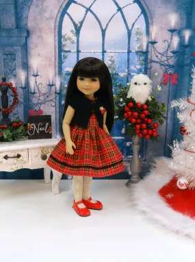 Noel Plaid - dress & sweater for Ruby Red Fashion Friends doll