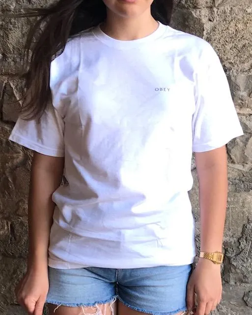 Obey maglietta manica corta da adulti Noire Icon 2 Basic 163082330 bianco