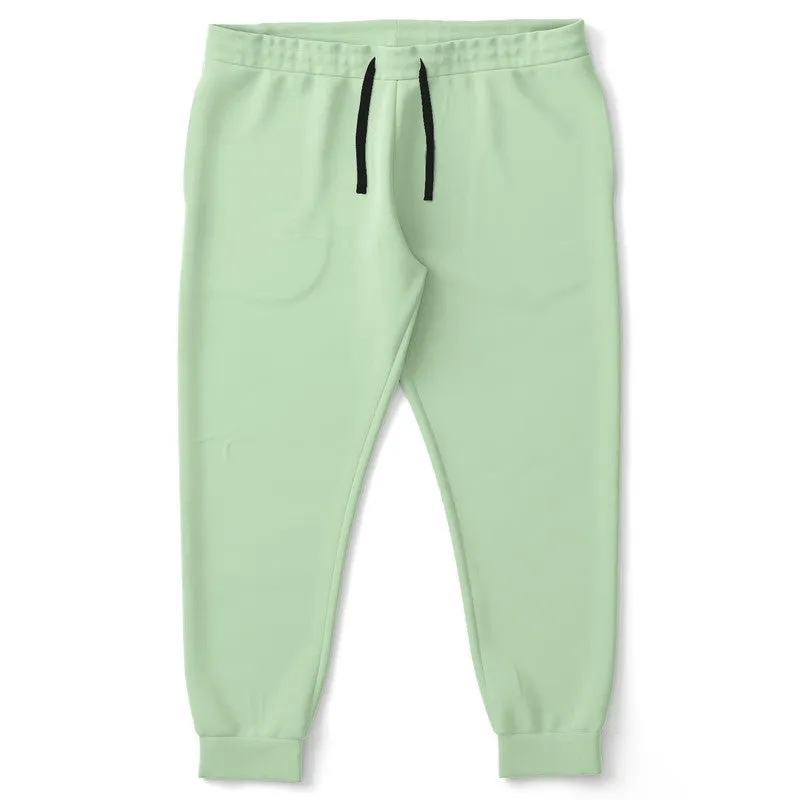 Pale Pastel Green Joggers | Unisex | with PLUS sizes | Bright Pale Pastel Green | C22M0Y30K0