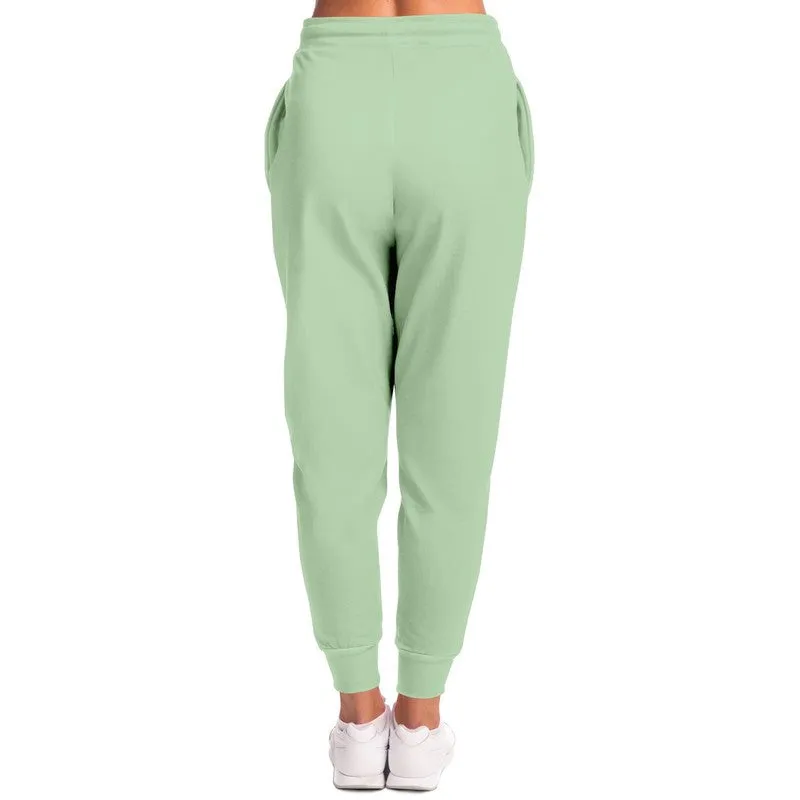 Pale Pastel Green Joggers | Unisex | with PLUS sizes | Bright Pale Pastel Green | C22M0Y30K0