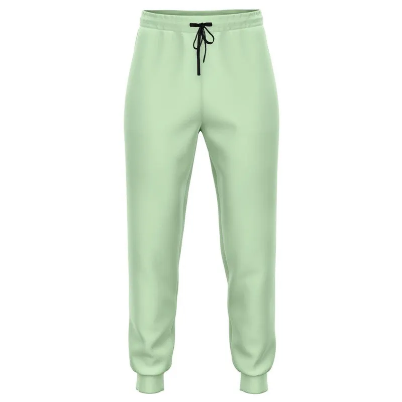 Pale Pastel Green Joggers | Unisex | with PLUS sizes | Bright Pale Pastel Green | C22M0Y30K0