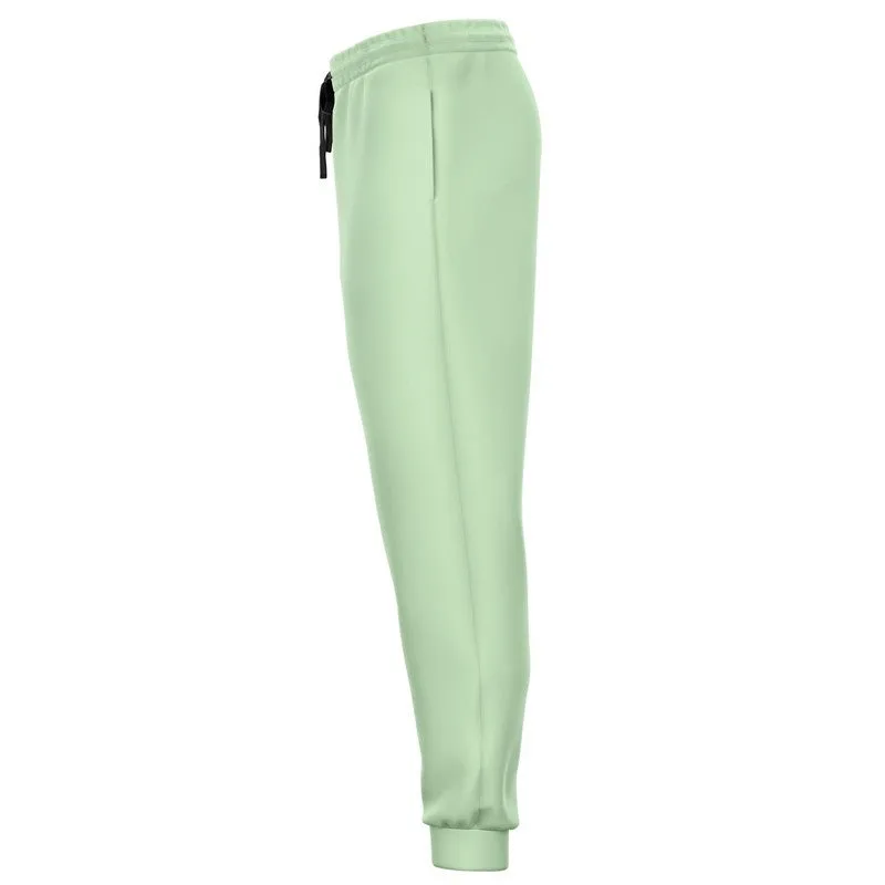 Pale Pastel Green Joggers | Unisex | with PLUS sizes | Bright Pale Pastel Green | C22M0Y30K0