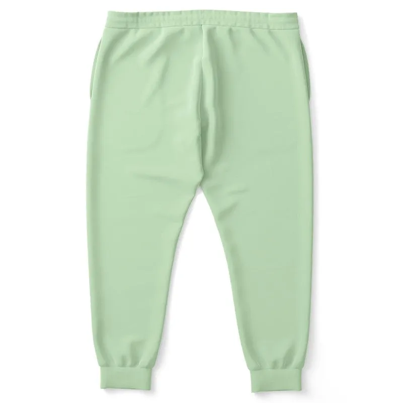 Pale Pastel Green Joggers | Unisex | with PLUS sizes | Bright Pale Pastel Green | C22M0Y30K0
