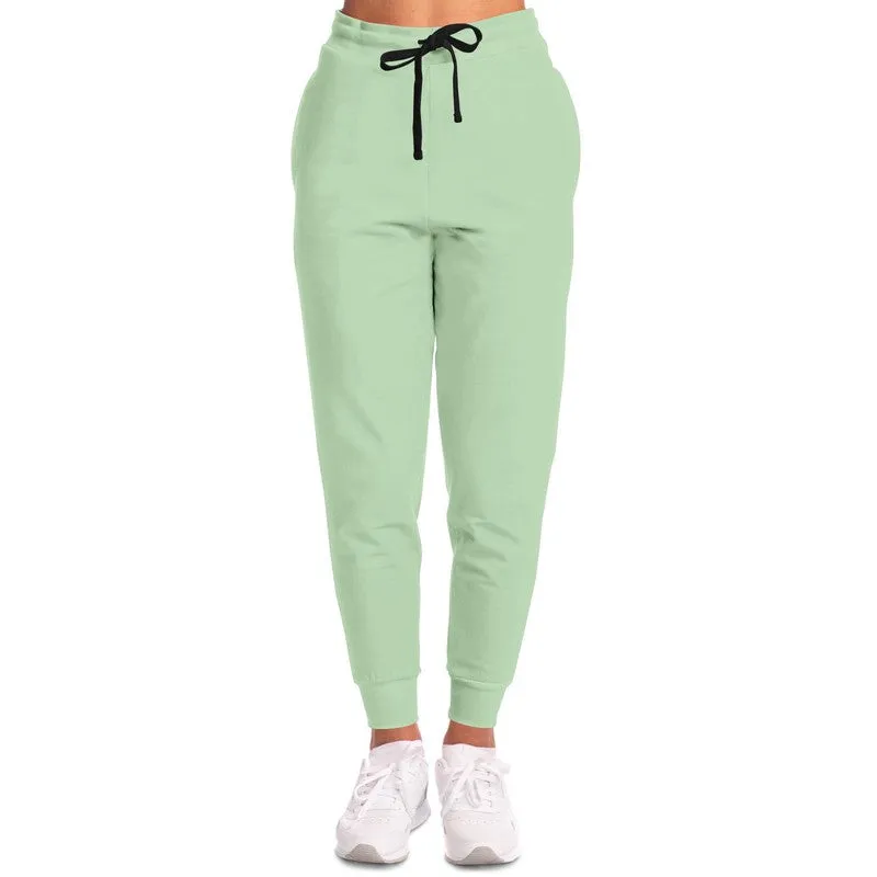 Pale Pastel Green Joggers | Unisex | with PLUS sizes | Bright Pale Pastel Green | C22M0Y30K0
