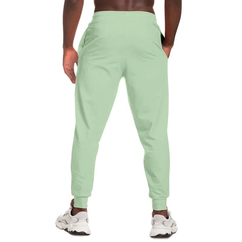 Pale Pastel Green Joggers | Unisex | with PLUS sizes | Bright Pale Pastel Green | C22M0Y30K0