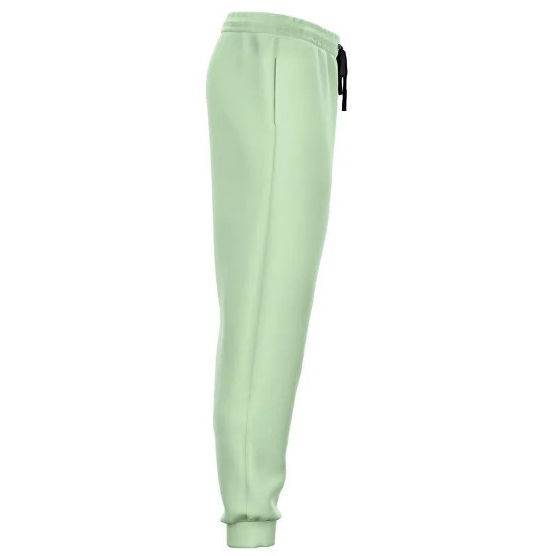 Pale Pastel Green Joggers | Unisex | with PLUS sizes | Bright Pale Pastel Green | C22M0Y30K0