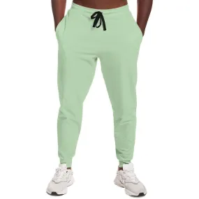 Pale Pastel Green Joggers | Unisex | with PLUS sizes | Bright Pale Pastel Green | C22M0Y30K0