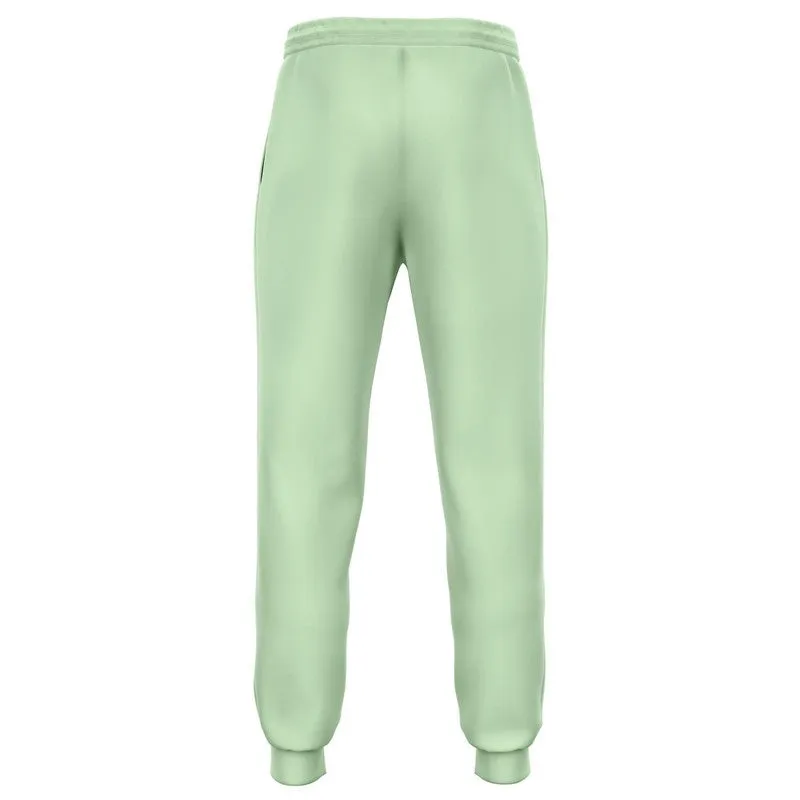 Pale Pastel Green Joggers | Unisex | with PLUS sizes | Bright Pale Pastel Green | C22M0Y30K0