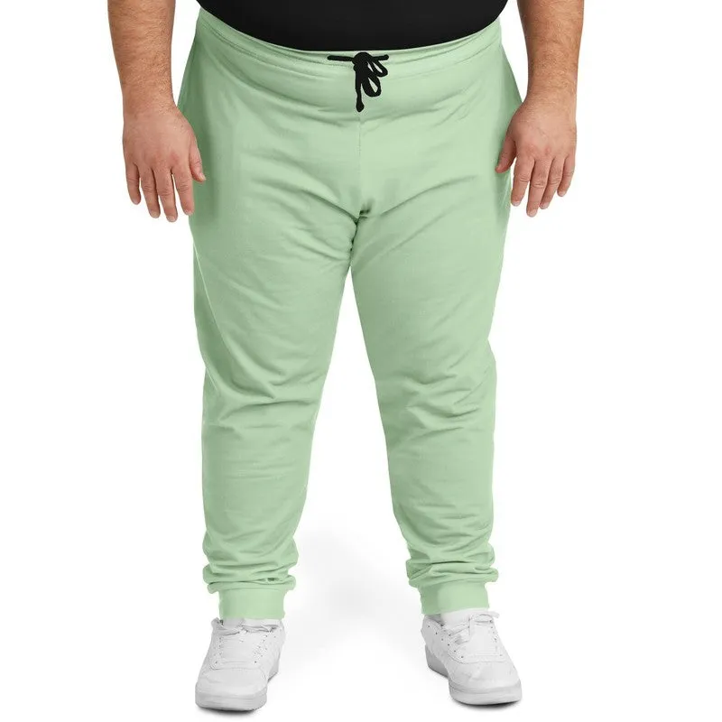 Pale Pastel Green Joggers | Unisex | with PLUS sizes | Bright Pale Pastel Green | C22M0Y30K0