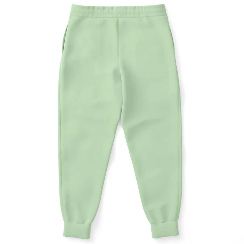 Pale Pastel Green Joggers | Unisex | with PLUS sizes | Bright Pale Pastel Green | C22M0Y30K0