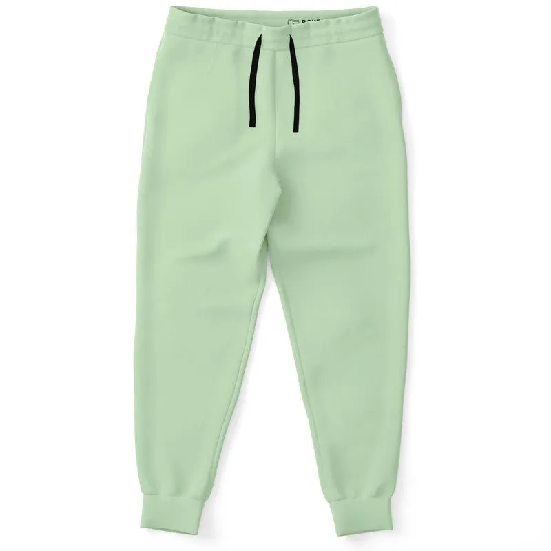 Pale Pastel Green Joggers | Unisex | with PLUS sizes | Bright Pale Pastel Green | C22M0Y30K0