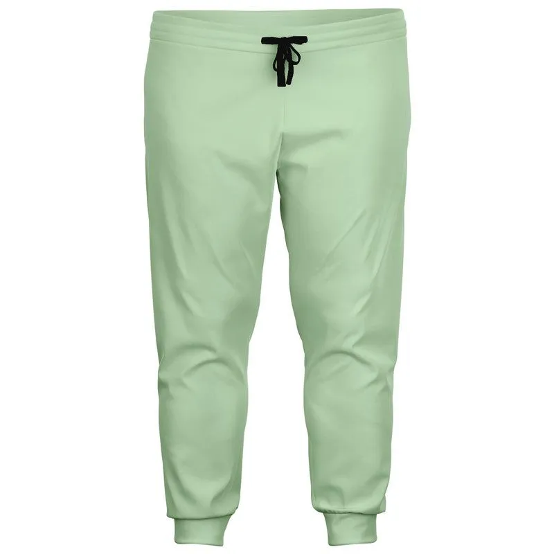 Pale Pastel Green Joggers | Unisex | with PLUS sizes | Bright Pale Pastel Green | C22M0Y30K0