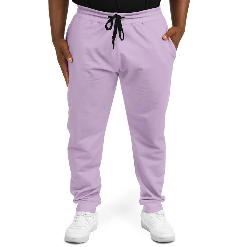 Pale Pastel Purple Joggers | Unisex | with PLUS sizes | Bright Pale Pastel Purple | C15M30Y0K0
