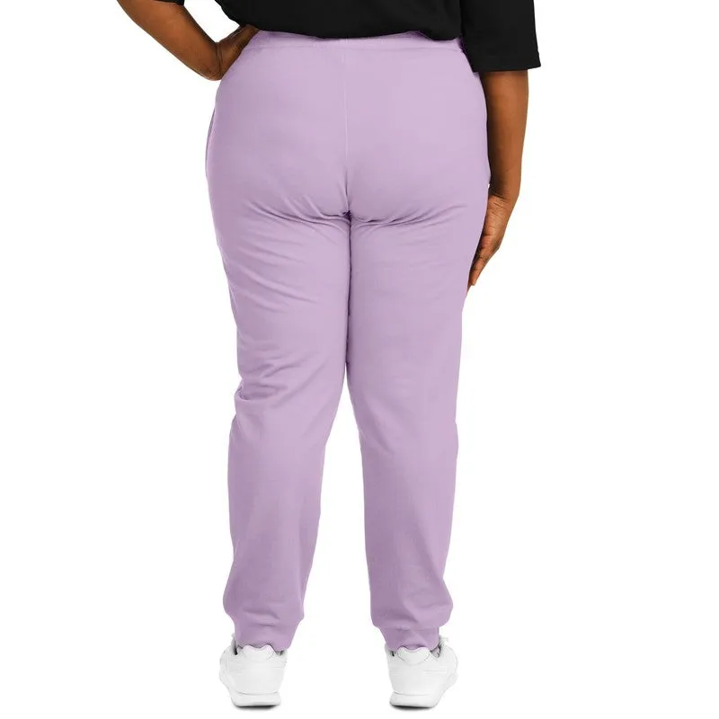 Pale Pastel Purple Joggers | Unisex | with PLUS sizes | Bright Pale Pastel Purple | C15M30Y0K0
