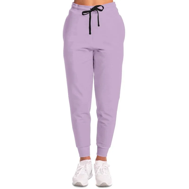 Pale Pastel Purple Joggers | Unisex | with PLUS sizes | Bright Pale Pastel Purple | C15M30Y0K0