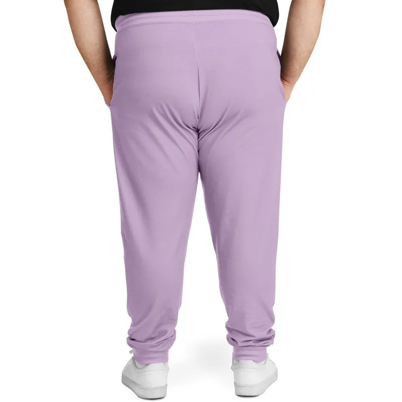 Pale Pastel Purple Joggers | Unisex | with PLUS sizes | Bright Pale Pastel Purple | C15M30Y0K0