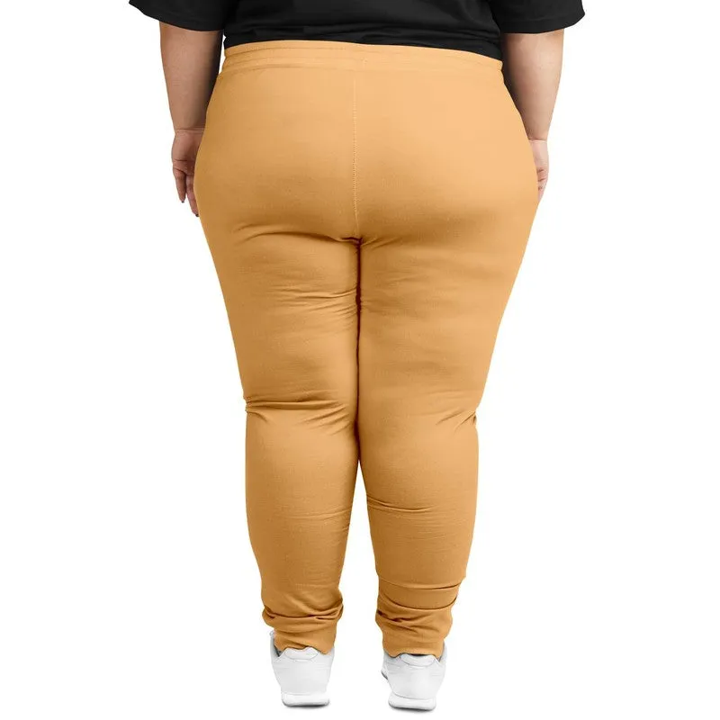 Pastel Orange Joggers | Unisex | with PLUS sizes | Bright Pastel Orange | C0M30Y60K0