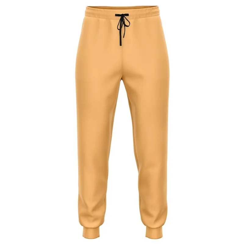 Pastel Orange Joggers | Unisex | with PLUS sizes | Bright Pastel Orange | C0M30Y60K0