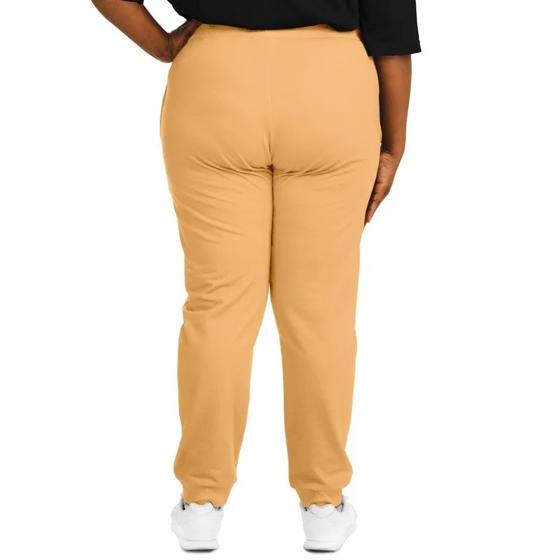 Pastel Orange Joggers | Unisex | with PLUS sizes | Bright Pastel Orange | C0M30Y60K0