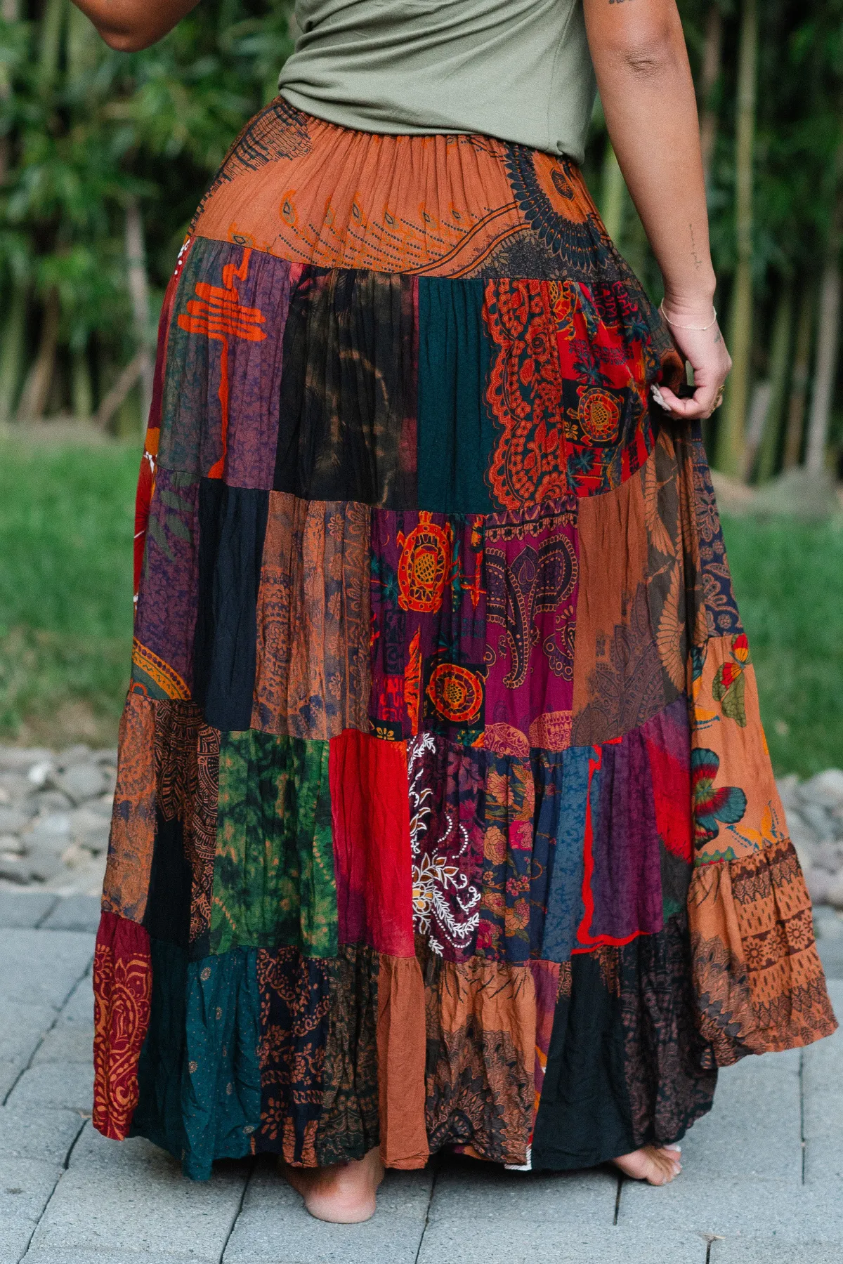 Patchwork Maxi Skirt