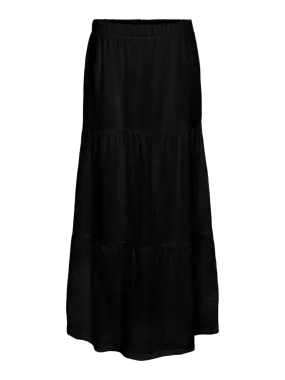 PCSIKKA Long Skirt - Black