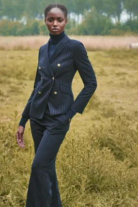PINSTRIPE FLARED TROUSER OLIVIA