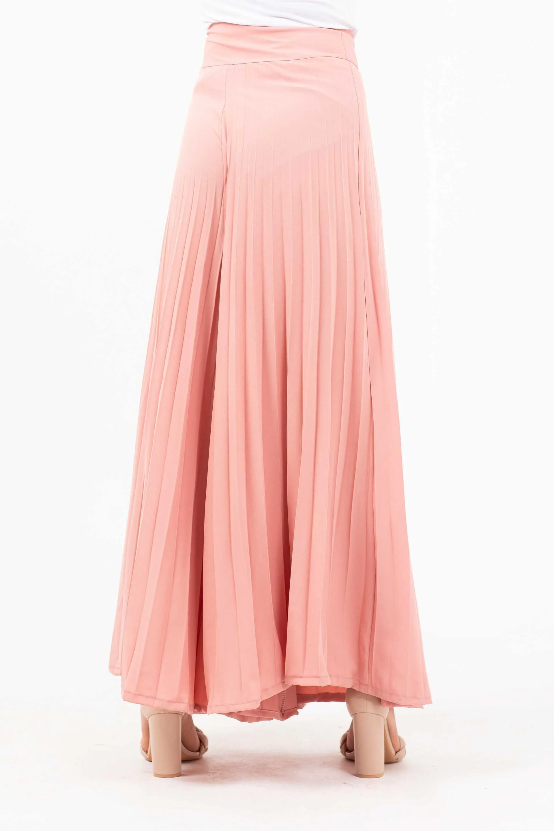 Pleated Pants Pink