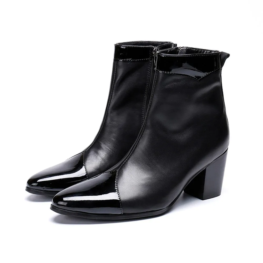 Pointed Zip Mens Boots
