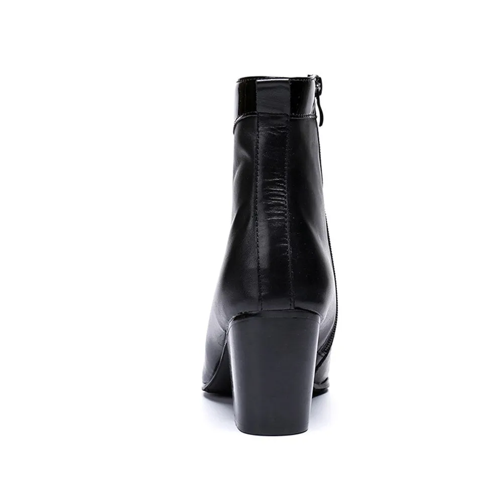 Pointed Zip Mens Boots