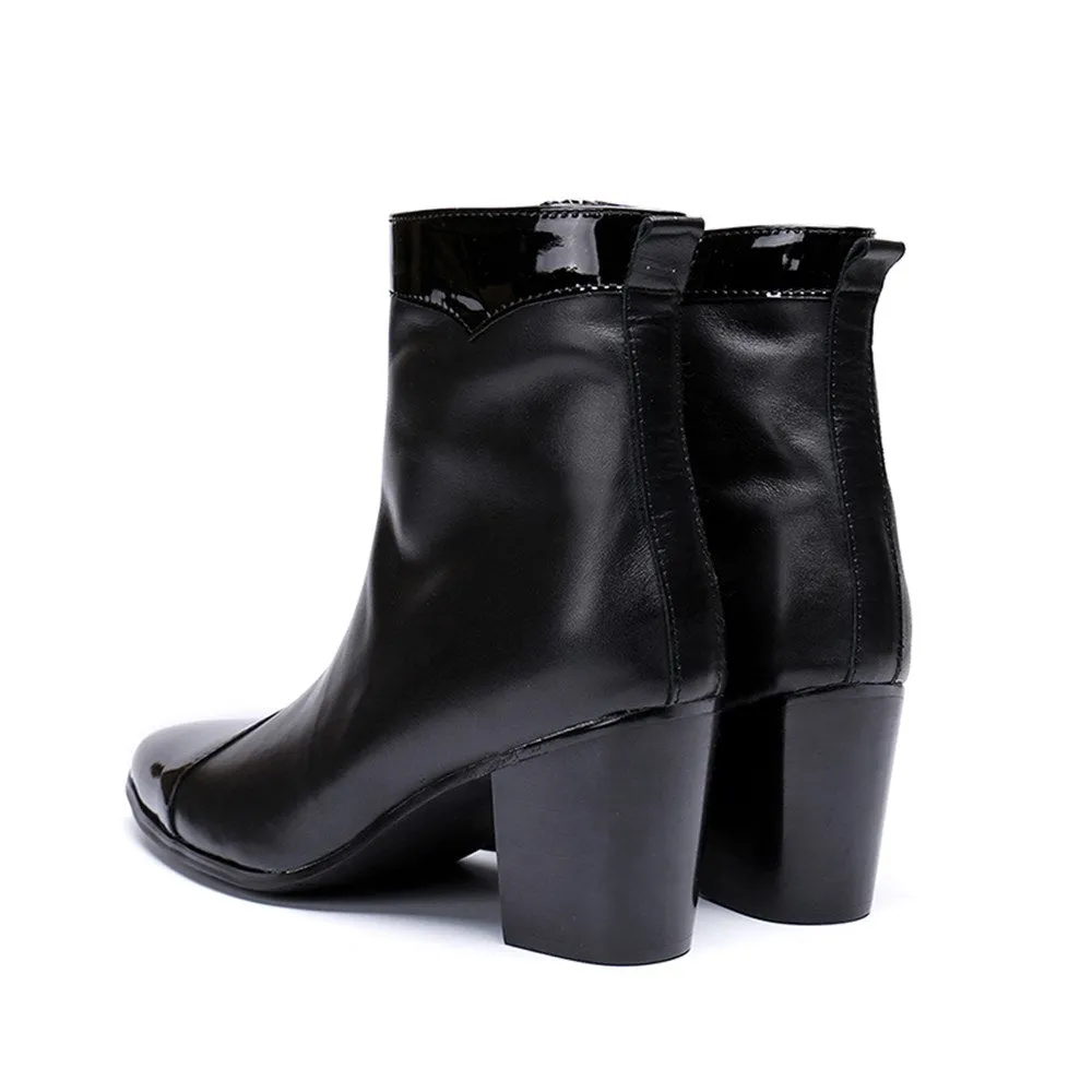 Pointed Zip Mens Boots