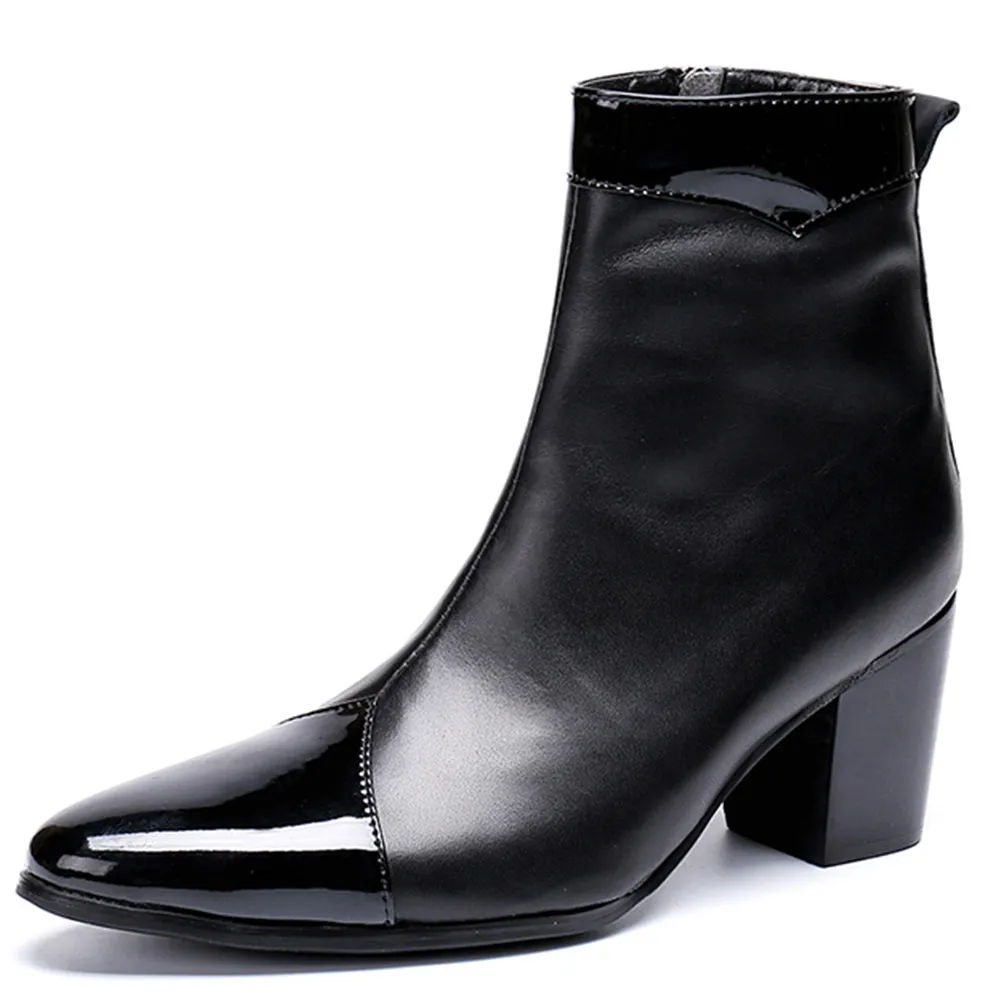 Pointed Zip Mens Boots