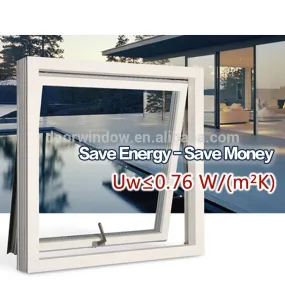Professional factory made in china awning window lowe insulating glass top hung low-e tempered