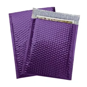 Purple	 Metallic Color Bubble Mailer - 	7.5 X 11	 - 	250	/CS