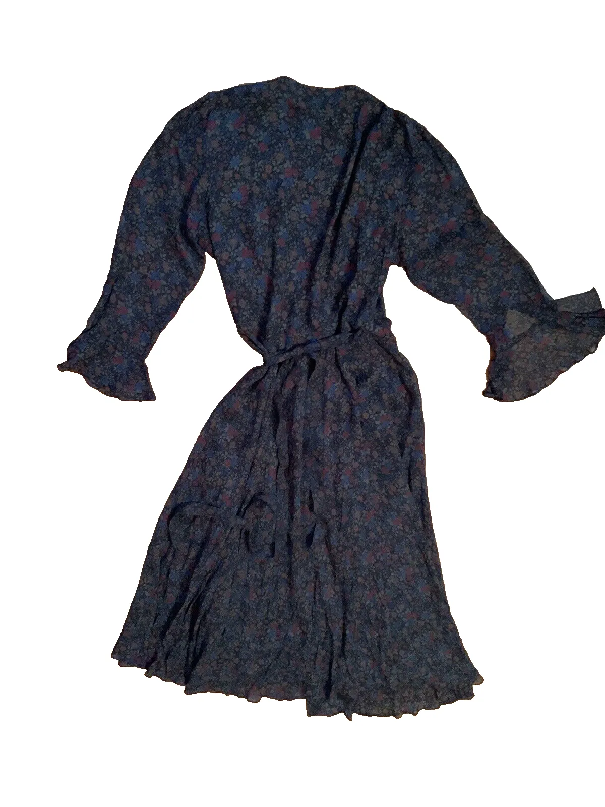 Ralph Lauren Polo Runaway Floral Wrap Maxi Dress Silk US 10 UK 14 ladies