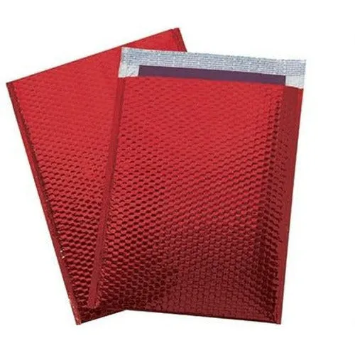 Red	 Metallic Color Bubble Mailer - 	13 x 17.5	 - 	100	/CS