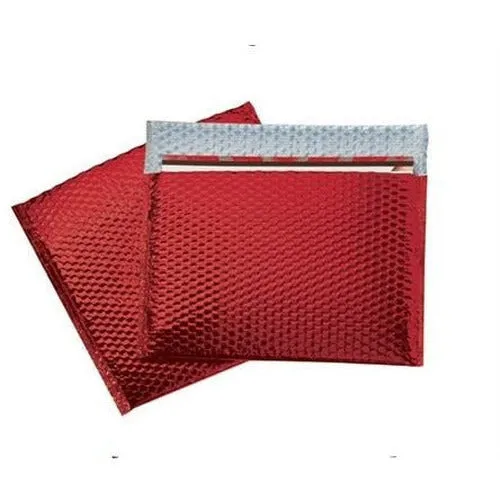 Red	 Metallic Color Bubble Mailer - 	13.75 X 11	 - 	50	/CS