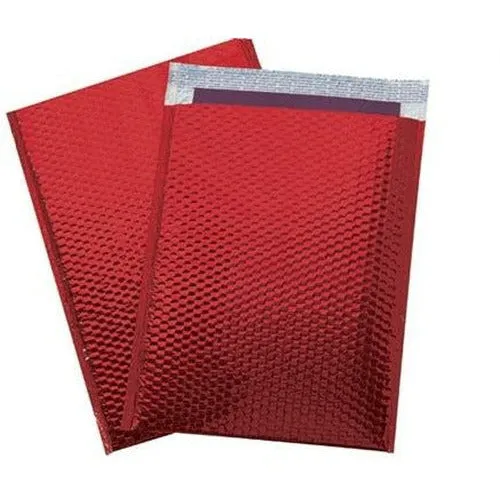 Red	 Metallic Color Bubble Mailer - 	16 X 17.5	 - 	50	/CS