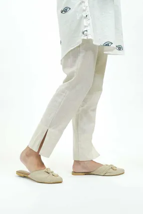 S0027 - Beige Handwoven Pants