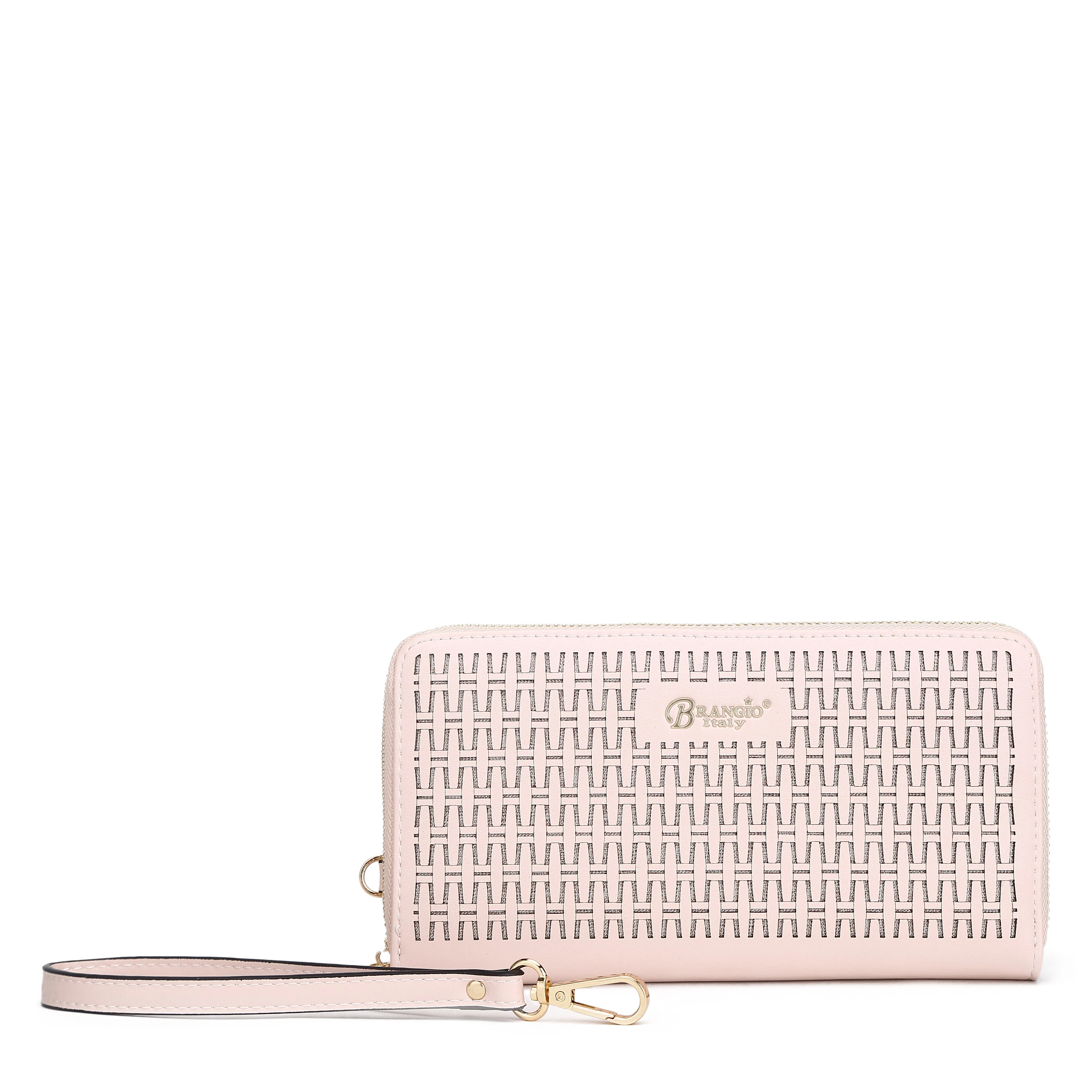 Sacred Heart Vegan Leather Glitter Bling Wristlet Wallet
