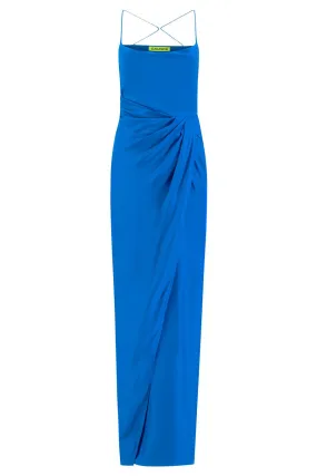 Shiroi Faux Wrap Long Dress