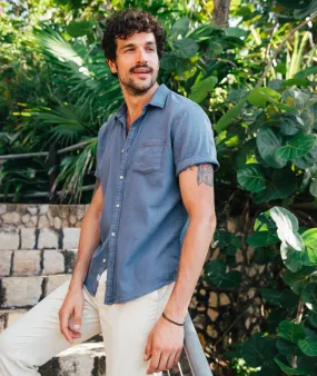 Short Sleeve Stretch Selvage Shirt - Vintage Indigo