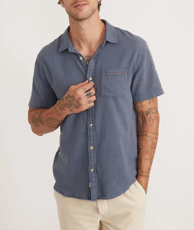 Short Sleeve Stretch Selvage Shirt - Vintage Indigo