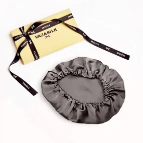 Single Layer Silk Bonnet - Dark Gray