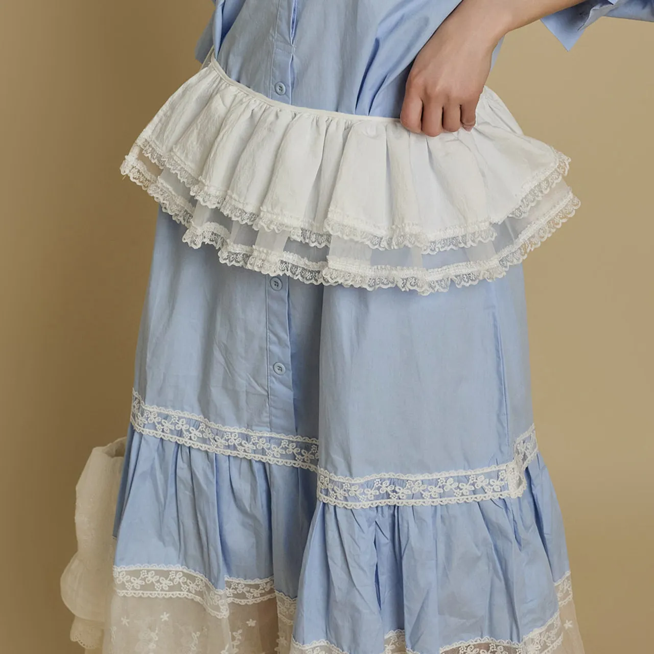 SK2963 Lace Layered Skirt