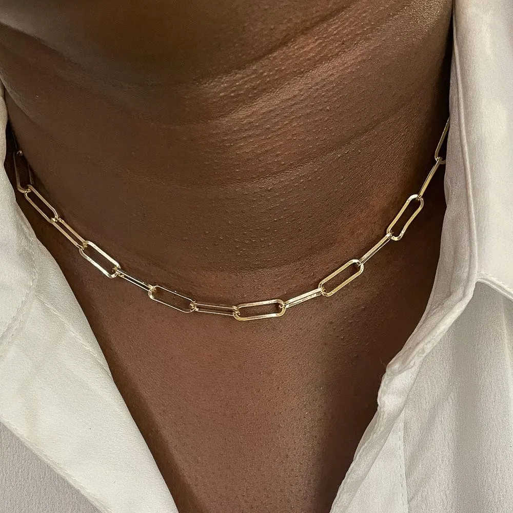 Small Paperclip Necklace