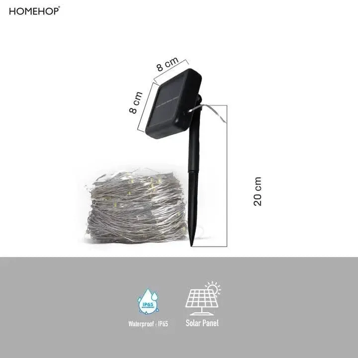 Solar LED String Lights Waterproof Outdoor Decorative Lamp For Christmas Wedding Home Party